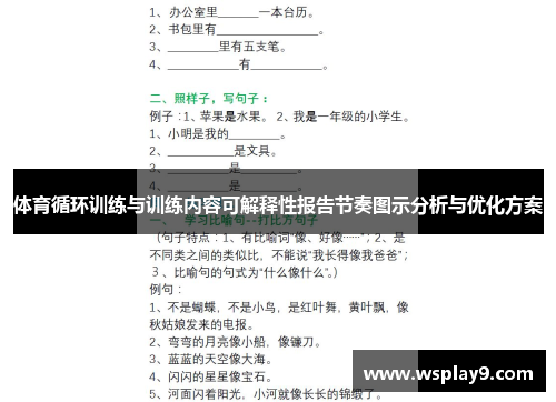 体育循环训练与训练内容可解释性报告节奏图示分析与优化方案